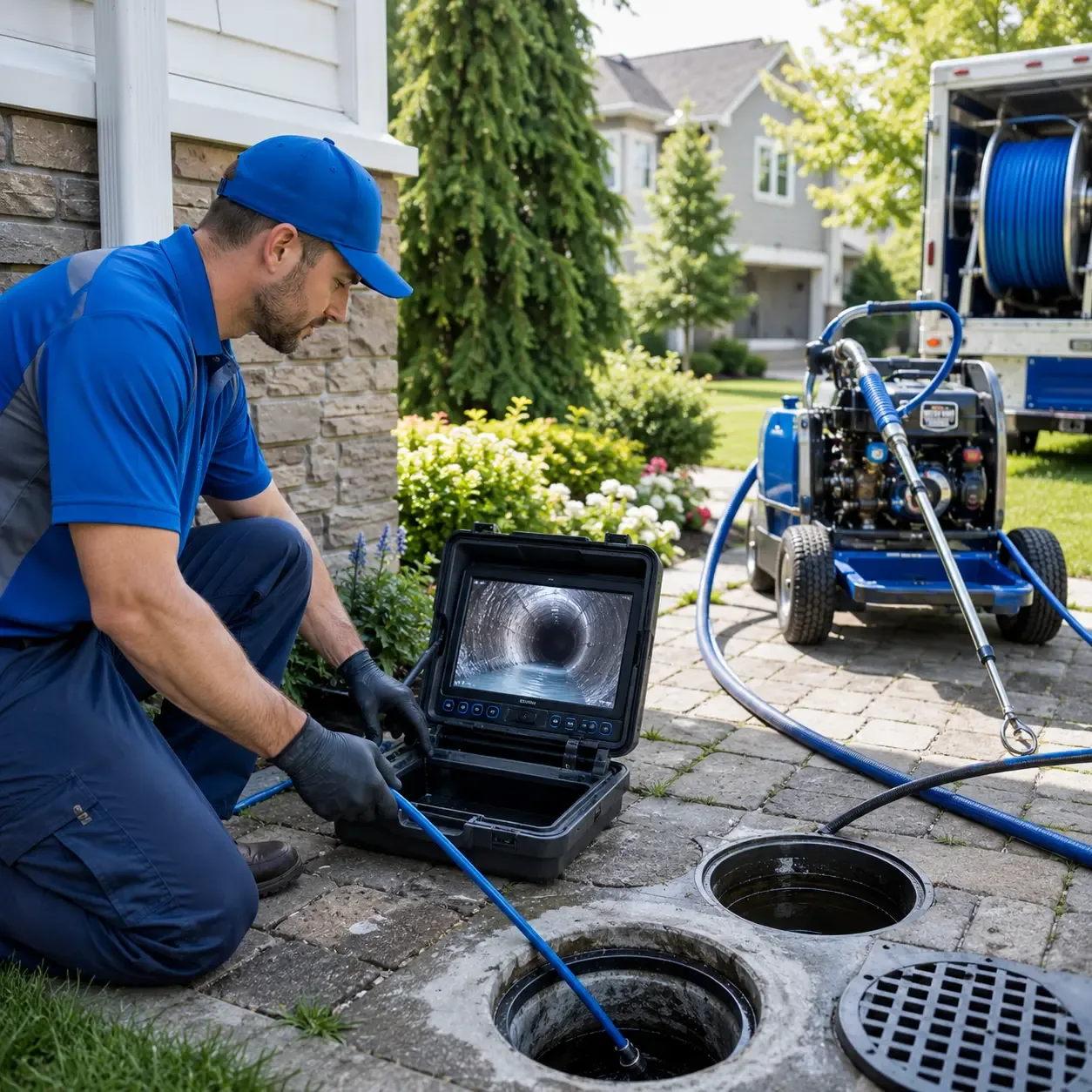 Outdoor drain cleaning professionals serving Maple Rapids, MI